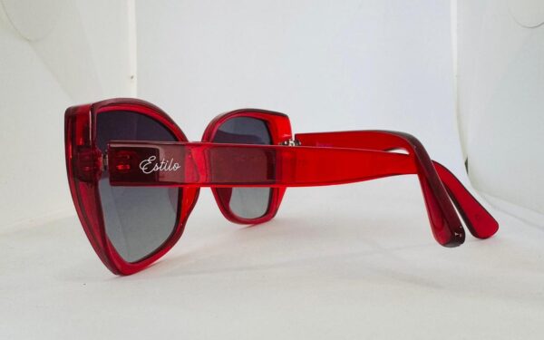 Óculos em Acetato Polarizado Vermelho F011 - Image 3