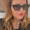 Óculos em Acetato Polarizado Vermelho com Preto F035 - Image 3