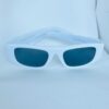 Óculos branco com lente preta F064 - Image 5