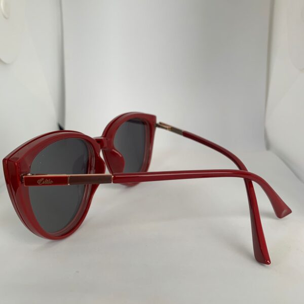 Óculos em Acetato Vermelho - Clipon C018 - Image 3